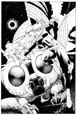 Paulo Siqueira | Godzilla: Infinity Roar #1 Cover (Captain Marvel Battles the Queen of the Monsters...Mothra!) 2025 | Romitaman