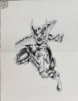 Jim Valentino | Shadowhawk - Merchandising Poster Art | Panel Page Art