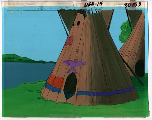Unknown a Artist | Tipi Painted Animation Cel 1980S (Not Sure What Series This Is From!) | Romitaman