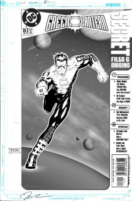 Jim Lee | Lee, Jim - Green Lantern Secret Files And Origins #3 Cover, Kyle Rayner in Space 2002 | Cool Lines Art