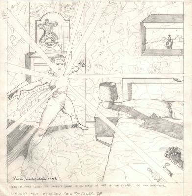 Paul Chadwick | Dazzler #38 P 15 Unpublished Splash (The Dazzler Battles the X-Men’s Colossus!) 1983 | Romitaman
