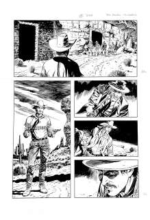 ROBERTO DE ANGELIS - Original page for Tex. Cm. 35x50. Ink. Code 1744.