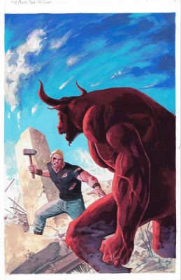 German Peralta | Mortal Thor (2025) 1:25 Ratio Variant Painted Cover Issue 10 Page Ratio Variant Cover | Splash Page