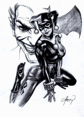 Claudio Aboy | Harley & Joker Pinup | Romitaman
