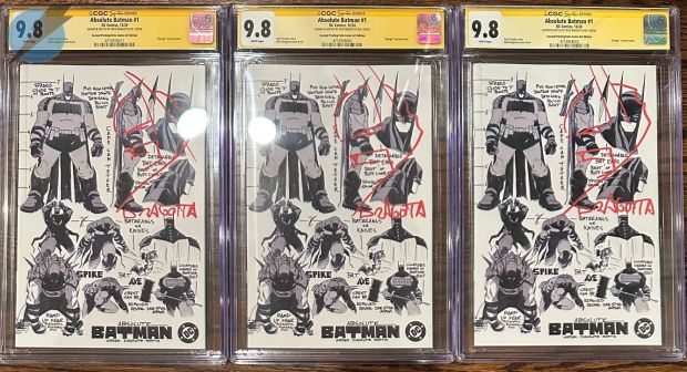 Nick Dragotta | *Cgc* Issue Absolute Batman #1 Page Cgc 9.8 | Felix Comic Art
