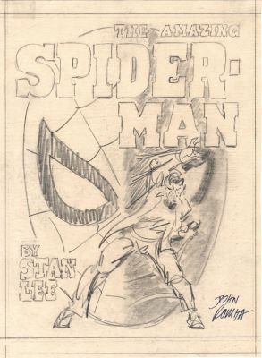 John Romita Sr. | The Amazing Spider-Man Fireside Cover Prelim (Classic Spider-Man & Peter Parker!) 1979 | Romitaman