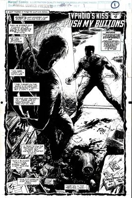Steve Lightle | Marvel Comics Presents #112 P 1 Splash (Wolverine Finds Guy Dead & Hanging By Chains!) 1992 | Romitaman
