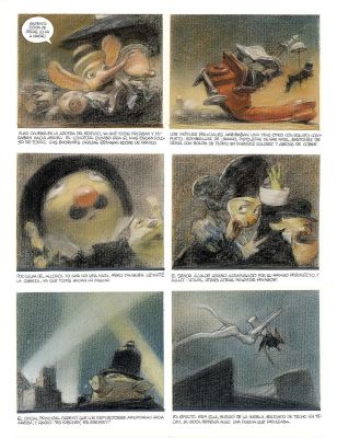 NINE Carlos - Planche originale 34 de FANTAGAS par Carlos NINE