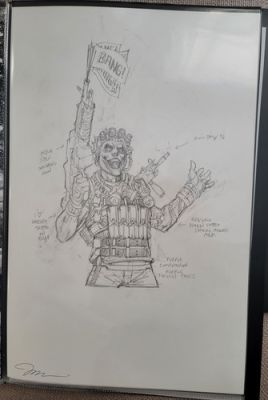 Jim Lee 11 x 17 Original Concept & Design Art - 2016 DC Collectible Joker Statue | eBay US