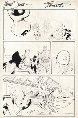 Mike Zeck, Ralph Cabrera | Marvel Super-Heroes Secret Wars #3 P 9 Unpublished Page! (Spider-Man, Wolverine, Storm, Night Crawler, Cyclops, Colossus, Professor X!)!) 1984 | Romitaman
