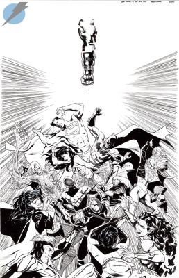 Ryan Sook | New History of the Dcu Issue 4 Page Cover | Felix Comic Art
