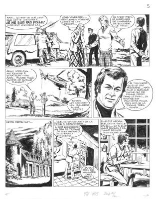 Marcello Rafael Carlo | Planche originale 5 AMICALEMENT VOTRE histoire courte - Tantine n’est pas si dingue - | Galerie Napoléon