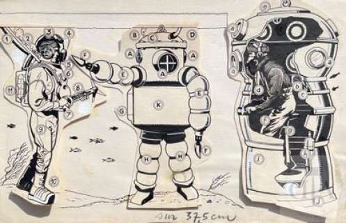 Weinberg/Forton/Will. Ensemble de 5 dessins origineaux… | Dagoty