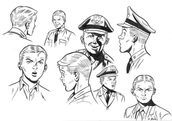 Le Bras Andrã© | Illustration originale de BUCK DANNY (classic) | Galerie Napoléon