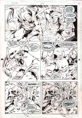 Chip Wallace, Ramon Bernardo | Justice League Task Force #29 P.20 - Martian Manhunter Action - 1995 | Anthony’s Comic Book Art