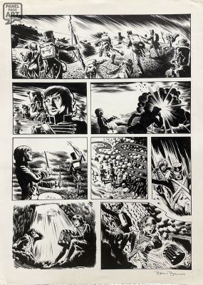 Brian Bolland | Bolland Colonial Battle Art | Panel Page Art