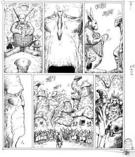 Druillet. Philippe. (Né En 1944) | DRUILLET. Philippe. Encre de Chine noire pour la 4e planche du 6e chap | Tessier Sarrou