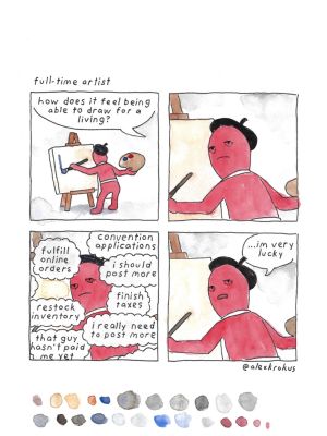 Alex Krokus | Loud & Smart & In Color - Full-Time Artist | Athenaeum Comic Art