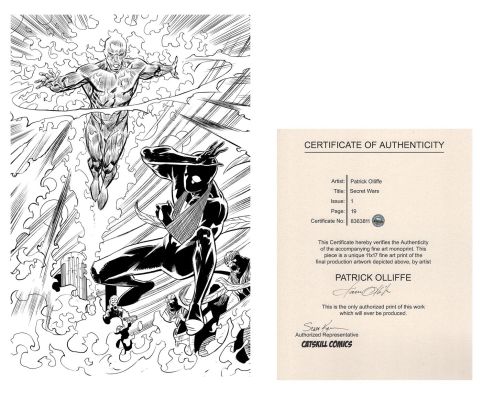 Pat Olliffe | Secret Wars - Spiderman - Monoprint Issue 1 Page 19 | Catskill Comics