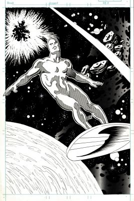 Gerry Acerno | Silver Surfer Judgment Day Unpublished Cover Tryout (Awesome Surfer Image!) 1988 | Romitaman