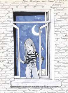 Hislaire | Bidouille et Violette, dessin original Ã  l’encre de… | Septimus