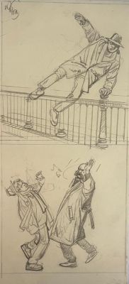 Dodier Alain | Case originale alternative Jérôme K. Jérôme Bloche 31 | Galerie Napoléon