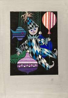 Zbigniew Rychlicki (1922 - 1989) | Zbigniew Rychlicki | Pajacyk, projekt kartki noworocznej | Desa Unicum