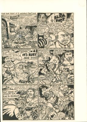 S. Clay Wilson | Zap Comix #5 Page 5 of 7 Complete Story "Ruby the Dyke Meets Weedman" Original Art (Print Mint, 1970) Issue 5 Page 5 | Scott Eder