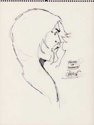 Howard Chaykin | Fafhrd the Barbarian Pencil + Ink Art Commission - 1972 Signed W/Coa From Nycc | Anthony’s Comic Book Art