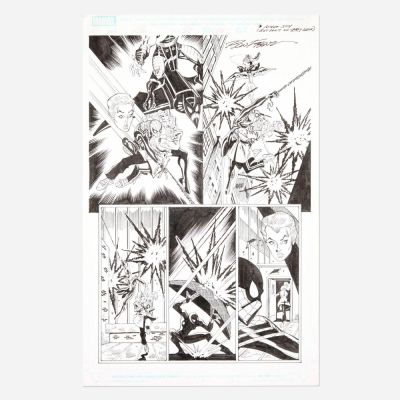 Lot 104 - Ron Frenz and Sal Buscema, Amazing Spider-Girl #29 Story Page 10 Original Art (Marvel Comics, 2009) | Landry Pop Auctions