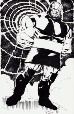Darkseid Ink Wash Commission - Signed 2010 | Anthony’s Comic Book Art