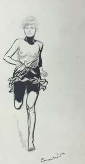 Cuvelier, Paul - Dessin original - Femme - [années ’60] | Catawiki