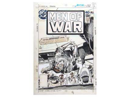1979 Men of War #18 Cover Art, Joe Kubert | Weiss Auctions