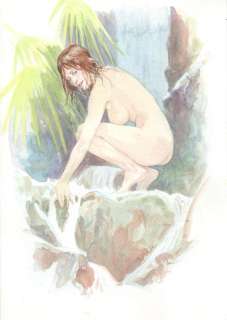 Vink - Dessin original en couleur - Le moine Fou - He Pao Nue | Catawiki