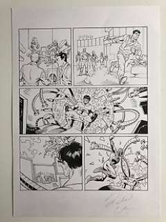 Spider-Man Original art - Tower Of Power - #26 page 5 by Richard Elson (signed) - (2008) 