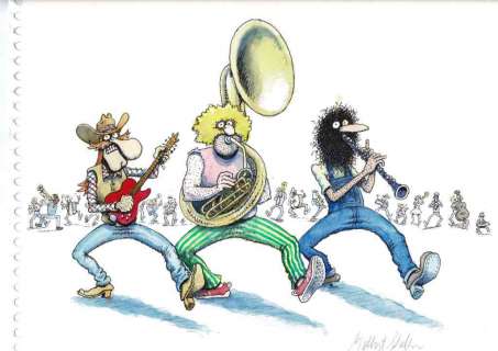 Gilbert Shelton | The Freak Brothers 40 Bulles de Jazz – page 78 Gouache 40 x 30 cm | JML Arts