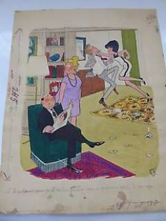 Bellus, Jean - 2x Dessin original humoristique - (1952/1960) 