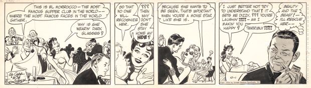 Al Capp (Text) & Bob Lubbers (Drawing) | Long Sam daily strip | Galerie Laqua