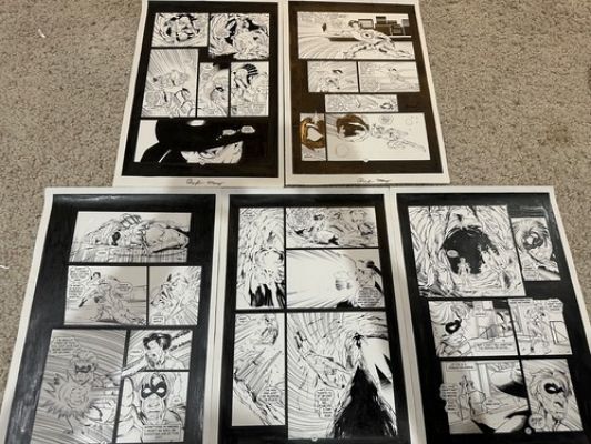 WRATH #7 pg 6 7 8 17 20 ORIGINAL RICK MAYES LOT OF 5 COMIC ART PAGES! ULTRAVERSE | eBay US