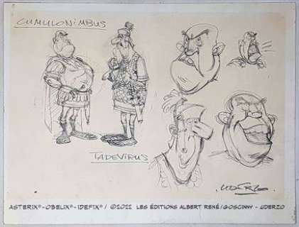 Uderzo Albert (1927-2020)... | UDERZO Albert (1927-2020) Asterix. crayonné "Cumulonimbus... | Art Richelieu