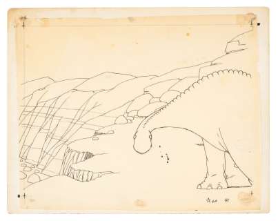 An Original Gertie the Dinosaur Production Drawing. | Van Eaton Galleries
