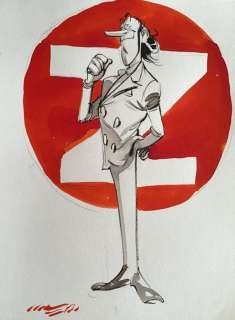 Munuera - Illustration originale en couleur - Spirou et Fantasio - Zorglub | Catawiki