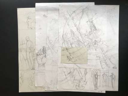 Patrizio Evangelisti - Termite Bianca - 4x original sketches - EO | Catawiki