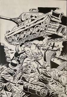 Herb Trimpe, John Severin - Mighty World of Marvel #143 Cover Featuring the Hulk By Trimpe