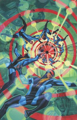 Steve Rude - Nexus Into The Past Cover Painting