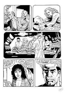 Martyn Mistére - Nathan Never - Gino Vercelli - 2x original pages "Il segreto di Altrove" - EO - (2001) 