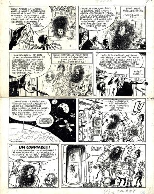 Wasterlain | Bob Moon et Titania tome 1 planche 4 | Galerie OPA
