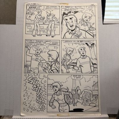 Archie Pep Comics #348 Original Art comic page 1979 Stan Goldberg p28 | eBay US (Buy It Now)