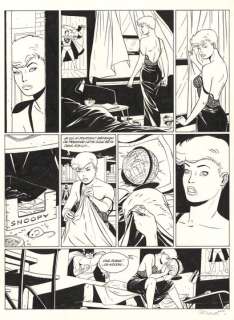 Philippe Berthet (Né... | * Pin-up 4 Encre de Chine sur papier pour la planche... | Tessier Sarrou