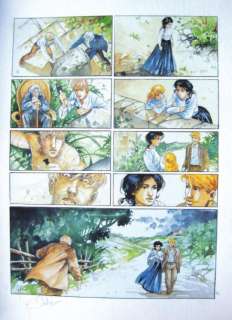 Stalner Eric | Â« ANGE-MARIEÂ» Planche originale n°56 Crayon et encres couleurs | Kahn et Associés